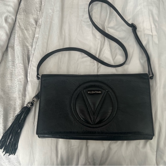 Valentino clutch or crossbody like new black leather - Picture 5 of 5
